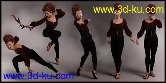 3D打印模型Maverick Poses for Angharad 8 and Genesis 8 Female的图片
