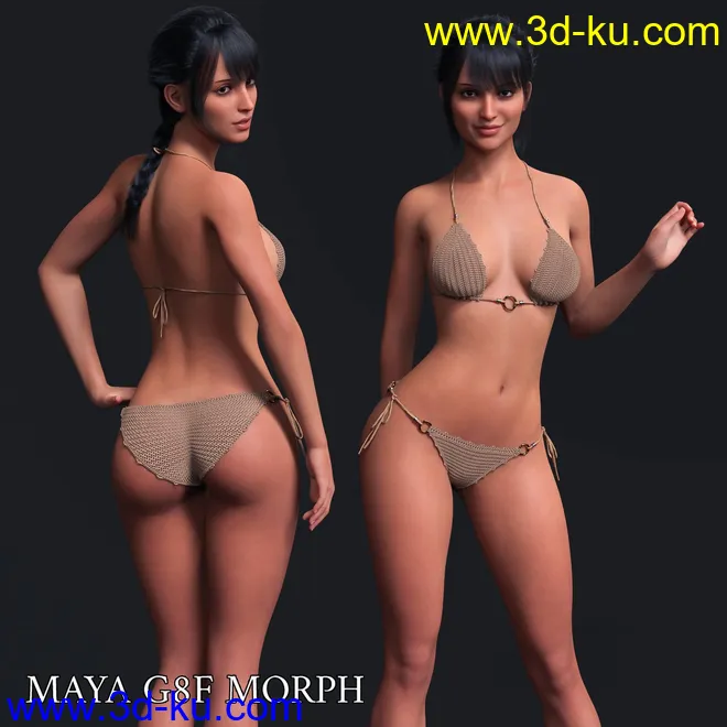 Maya Character Morph For Genesis 8 Females模型的图片1
