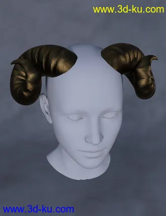 3D打印模型Melantha Horns for Genesis 8 and 8.1 Females的图片