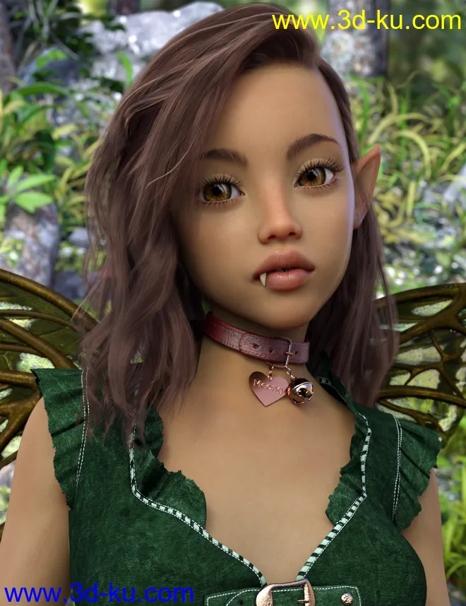 Meong and Tabby for Genesis 8 Female模型的图片1