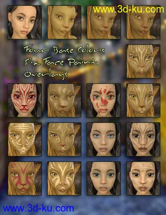 3D打印模型Meong and Tabby for Genesis 8 Female的图片