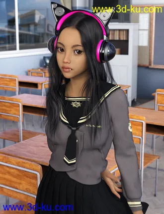 3D打印模型Meong and Tabby for Genesis 8 Female的图片
