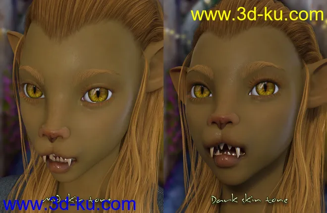 Meong and Tabby for Genesis 8 Female模型的图片14