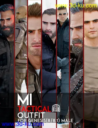 3D打印模型MI Tactical Outfit for Genesis 8 and 8.1 Males的图片