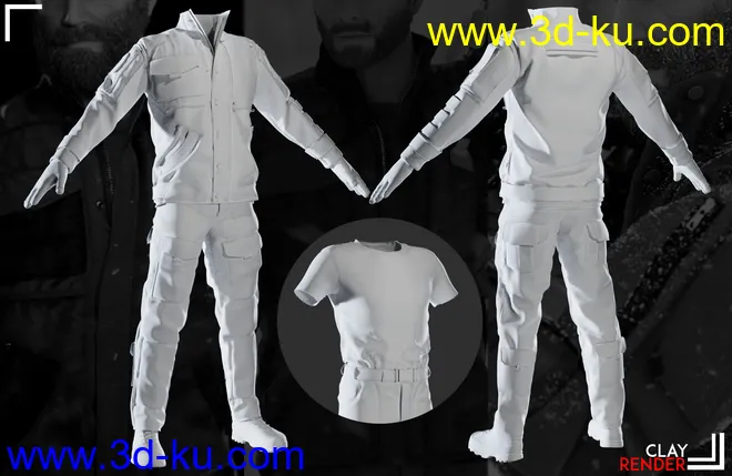 MI Tactical Outfit for Genesis 8 and 8.1 Males模型的图片2