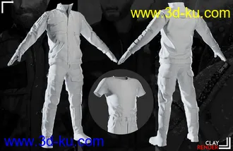 3D打印模型MI Tactical Outfit for Genesis 8 and 8.1 Males的图片
