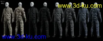 3D打印模型MI Tactical Outfit for Genesis 8 and 8.1 Males的图片