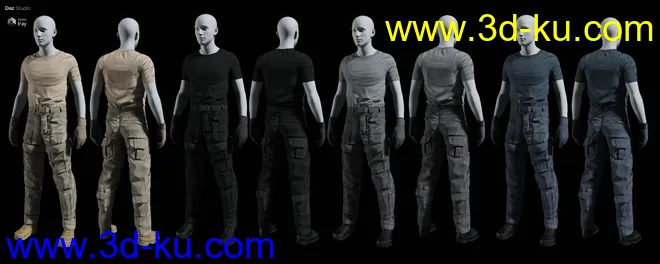 MI Tactical Outfit for Genesis 8 and 8.1 Males模型的图片6