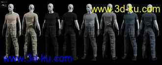 3D打印模型MI Tactical Outfit for Genesis 8 and 8.1 Males的图片
