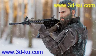 3D打印模型MI Tactical Outfit for Genesis 8 and 8.1 Males的图片