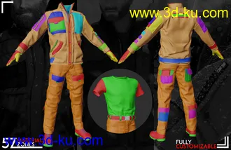 3D打印模型MI Tactical Outfit for Genesis 8 and 8.1 Males的图片