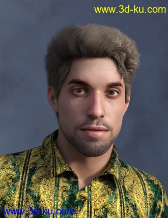 3D打印模型Mick, Hair and dForce Outfit for Mick Genesis 8 and 8.1 Males的图片