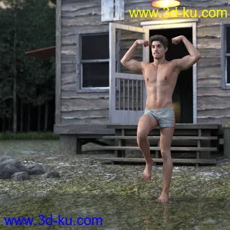 3D打印模型Mick, Hair and dForce Outfit for Mick Genesis 8 and 8.1 Males的图片