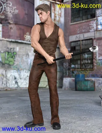3D打印模型Mick, Hair and dForce Outfit for Mick Genesis 8 and 8.1 Males的图片