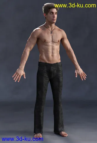 3D打印模型Mick, Hair and dForce Outfit for Mick Genesis 8 and 8.1 Males的图片