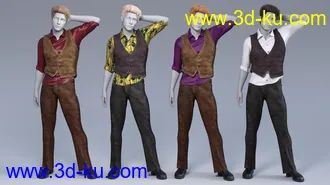 3D打印模型Mick, Hair and dForce Outfit for Mick Genesis 8 and 8.1 Males的图片