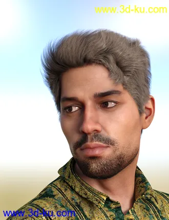 3D打印模型Mick, Hair and dForce Outfit for Mick Genesis 8 and 8.1 Males的图片