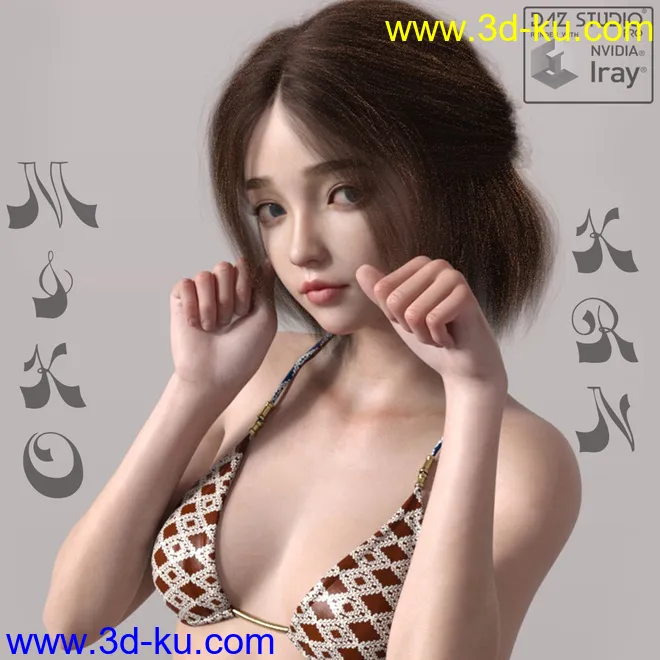 Miko Kurama For Genesis 8.1 Female模型的图片1