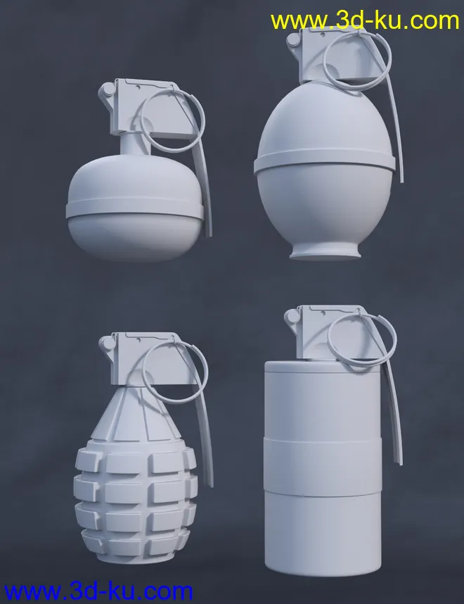 Military Props Grenades模型的图片3