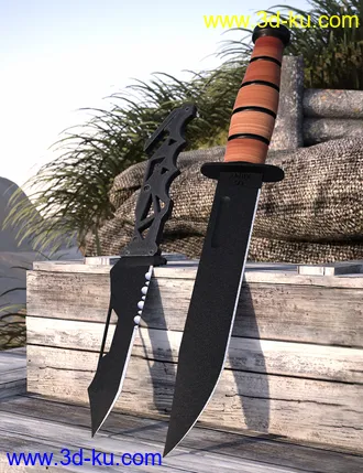 3D打印模型Military Props Knives的图片