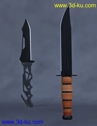 3D打印模型Military Props Knives的图片