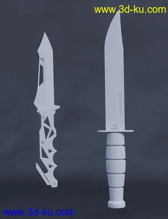 3D打印模型Military Props Knives的图片
