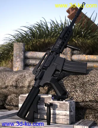 3D打印模型Military Props Rifle的图片