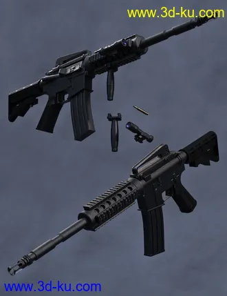3D打印模型Military Props Rifle的图片