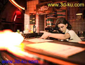 3D打印模型Military Weapons 01 Poses for Genesis 8 and 8.1的图片