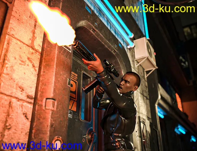Military Weapons 01 Poses for Genesis 8 and 8.1模型的图片14
