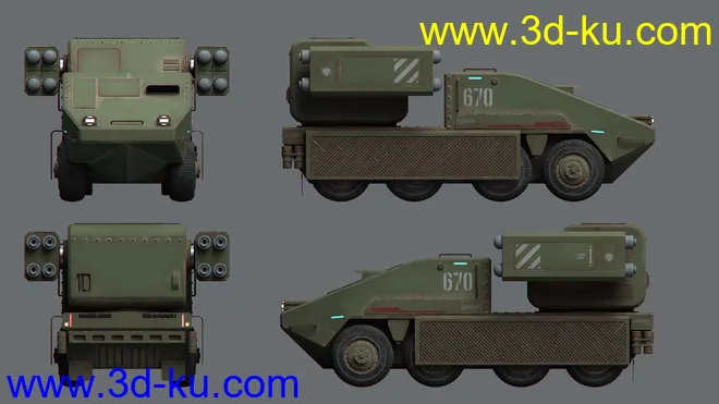 Missile Launcher Truck模型的图片6