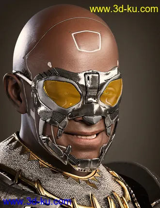 3D打印模型Mnyama Armor Bundle for Genesis 8.1 Males的图片