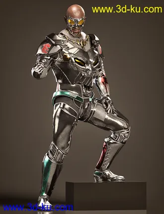 3D打印模型Mnyama Armor Bundle for Genesis 8.1 Males的图片