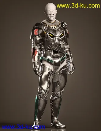 3D打印模型Mnyama Armor Bundle for Genesis 8.1 Males的图片
