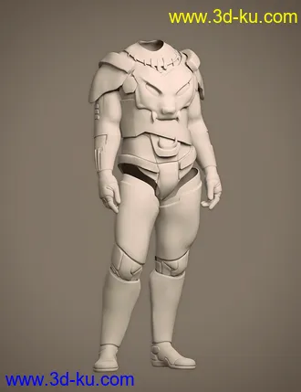 3D打印模型Mnyama Armor Bundle for Genesis 8.1 Males的图片