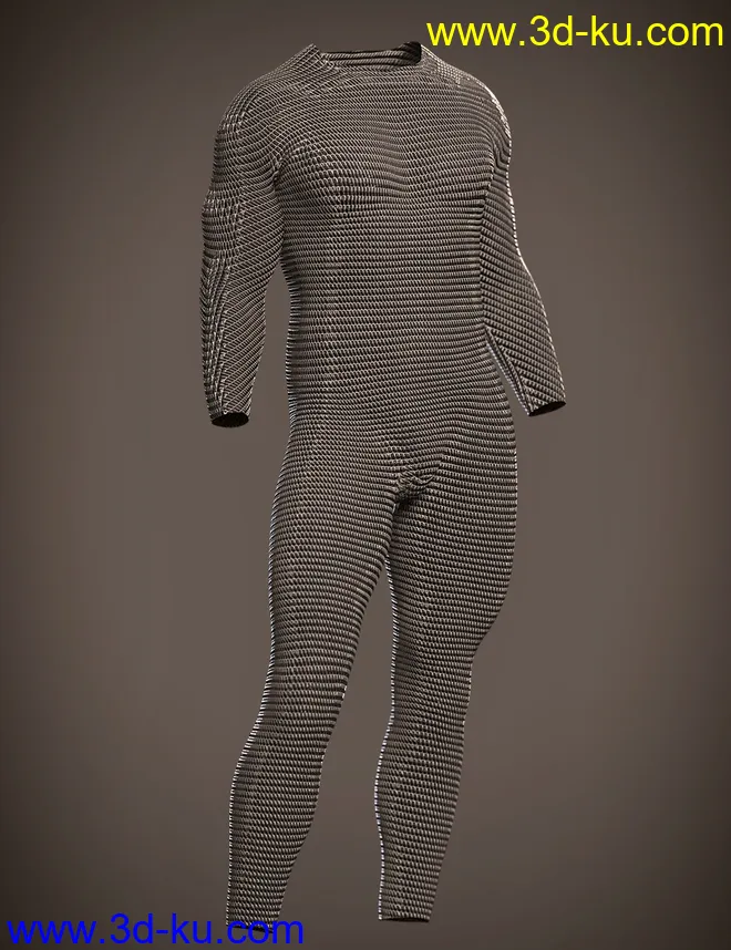 Mnyama Armor Bundle for Genesis 8.1 Males模型的图片8