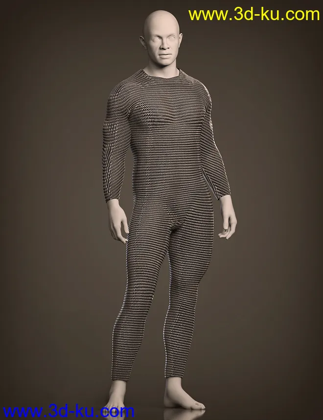 Mnyama Armor Bundle for Genesis 8.1 Males模型的图片10
