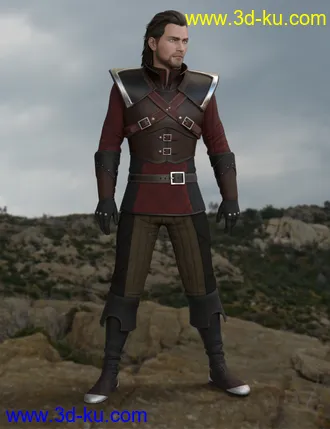 3D打印模型Monster Slayer Outfit for Genesis 8 Male的图片