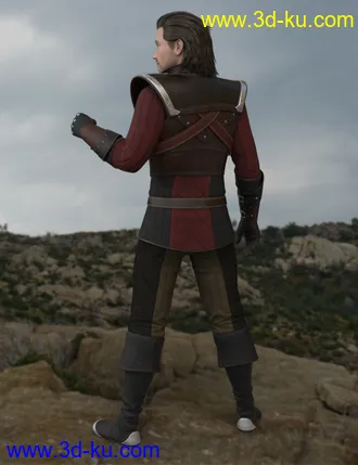 3D打印模型Monster Slayer Outfit for Genesis 8 Male的图片