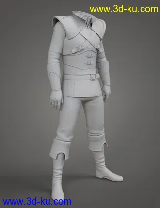 3D打印模型Monster Slayer Outfit for Genesis 8 Male的图片