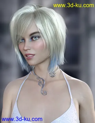 3D打印模型Morgan Hair for Genesis 8 Females的图片