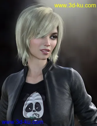 3D打印模型Morgan Hair for Genesis 8 Females的图片