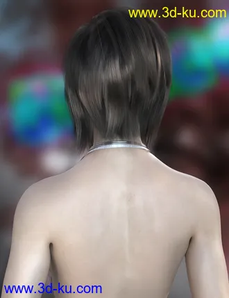 3D打印模型Morgan Hair for Genesis 8 Females的图片