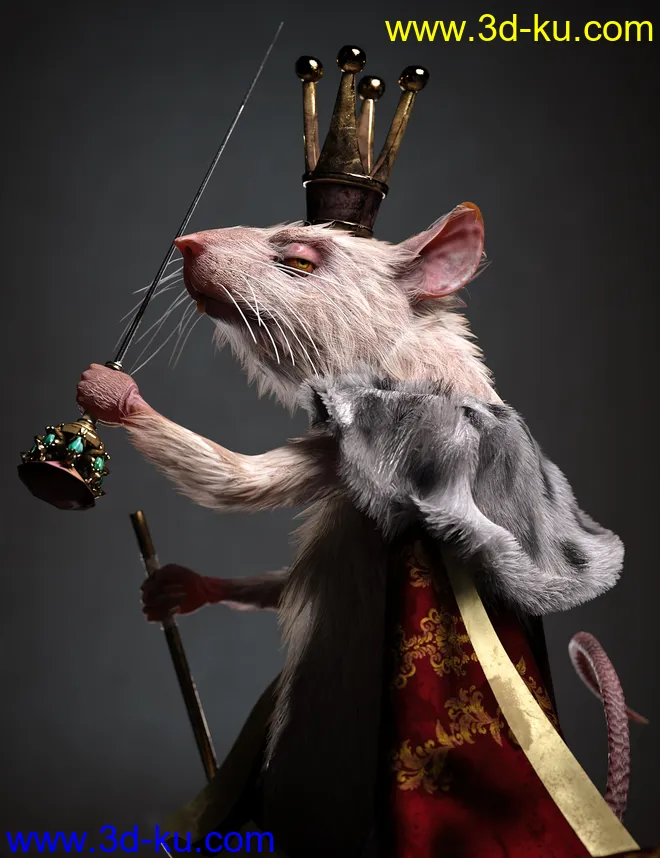 Mouse King for Genesis 8.1 Males模型的图片1