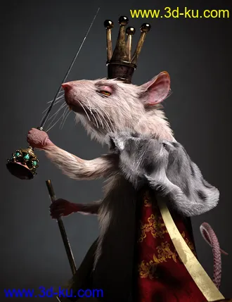 3D打印模型Mouse King for Genesis 8.1 Males的图片