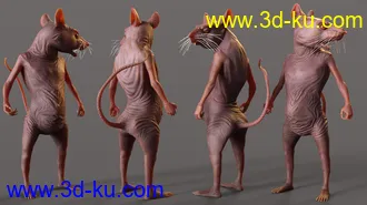 3D打印模型Mouse King for Genesis 8.1 Males的图片