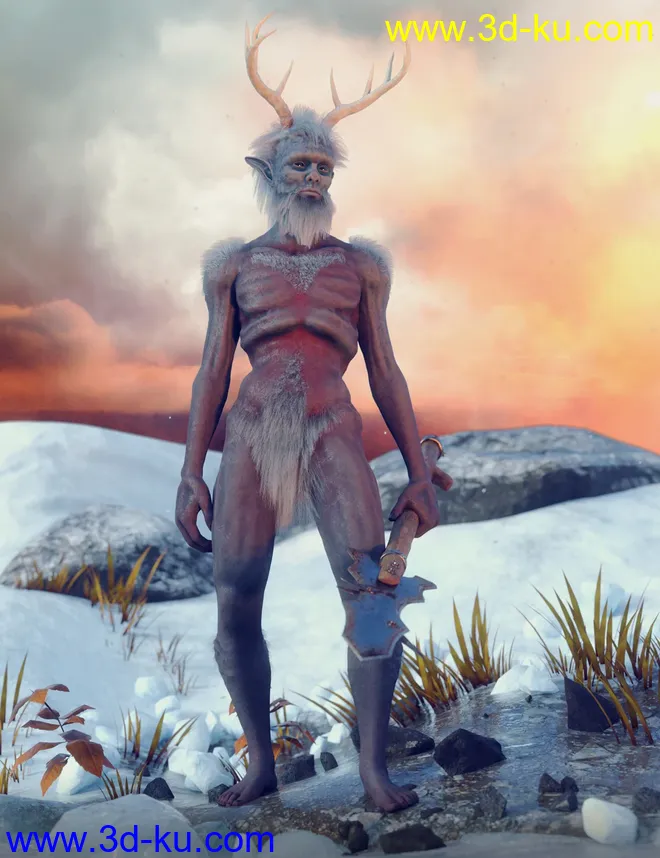 Muelsfell Frost Wight HD for the Genesis 8 Male模型的图片1
