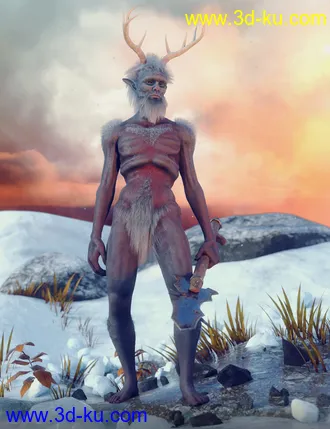 3D打印模型Muelsfell Frost Wight HD for the Genesis 8 Male的图片