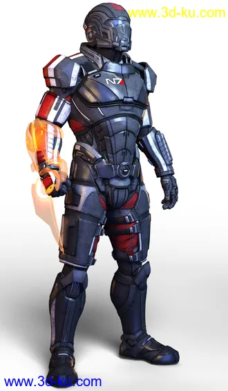 3D打印模型N7 Armor for Genesis 8 Males的图片