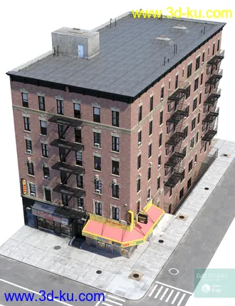 3D打印模型New York Bodega Liquor Store的图片